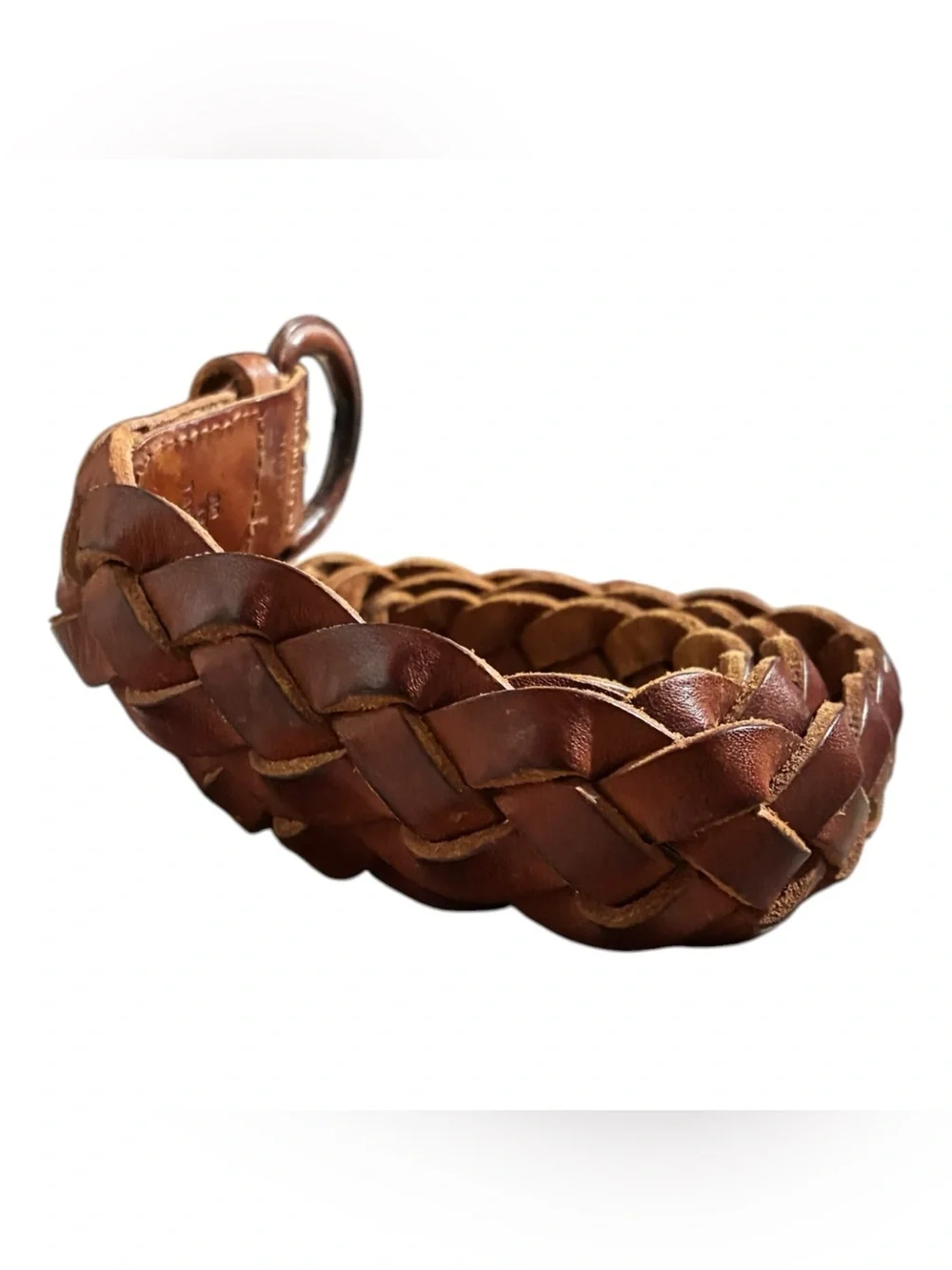 Polo Ralph Lauren Braided Leather Belt Brown
